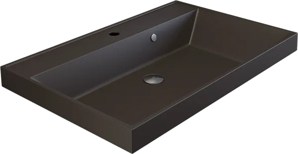 Мебельная раковина Uperwood Classic Quartz 291030021 70 см, матовая коричневая, трюфель Sancos — Оригинал