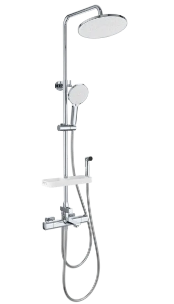 Душевая стойка Wonzon & Woghand SOLID WW-C3011-A1-CR, с гигиеническим душем, хром Sancos — Оригинал
