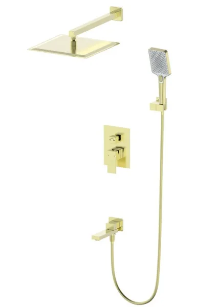 Душевой комплект Wonzon & Woghand WW-88939016-BG, С ВНУТРЕННЕЙ ЧАСТЬЮ, брашированное золото Sancos — Оригинал