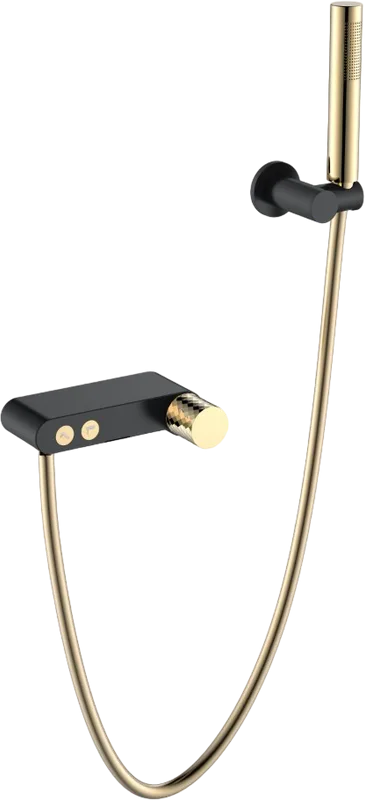 Смеситель для ванны с душем Boheme Stick 123-BG, black diamond gold Sancos — официальный сайт