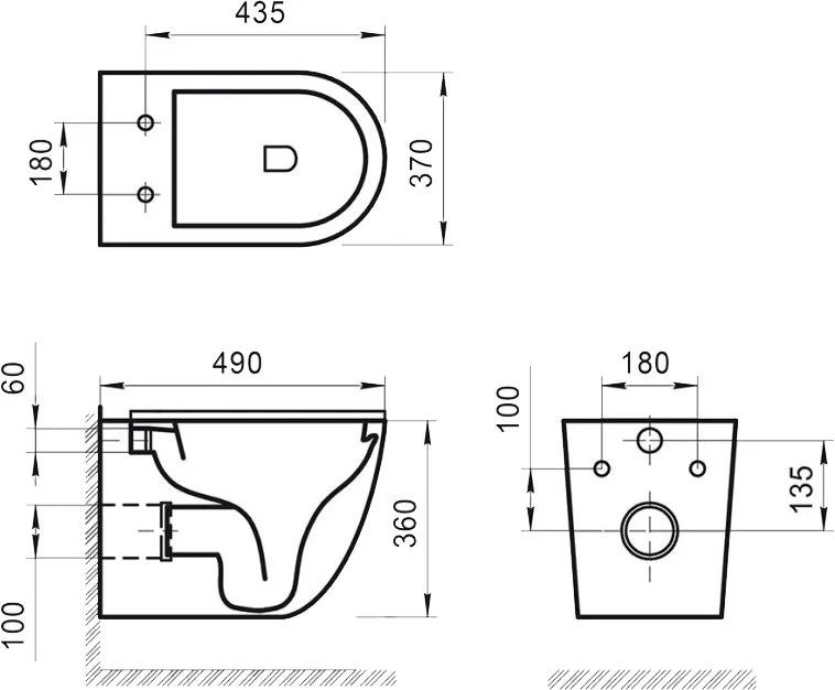 Чаша для унитаза подвесного BelBagno Sfera-R BB046CHR Sancos — официальный сайт
