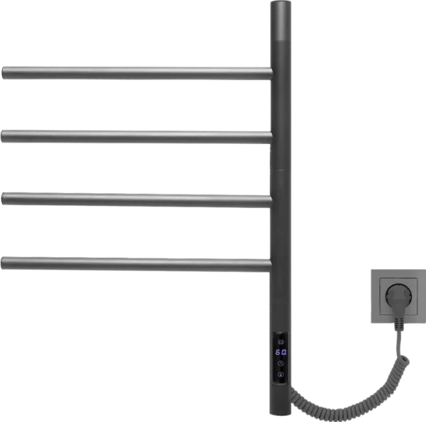 Полотенцесушитель электрический Vincea VTD-1S1CGE графит Sancos — Оригинал