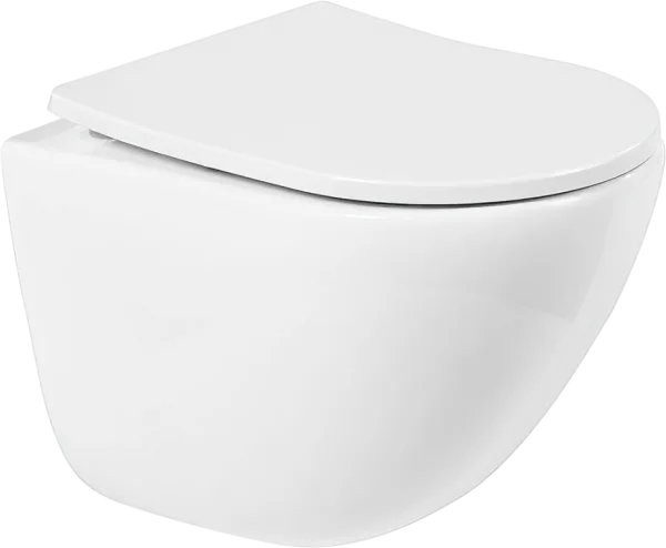 Унитаз подвесной BelBagno Amanda BB051CHR BB2031SC с микролифтом, безободковый Sancos — Оригинал