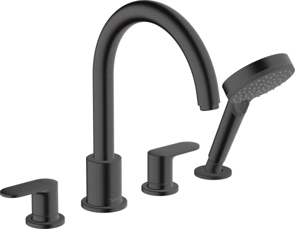 Смеситель на борт ванны Hansgrohe Vernis Blend 71456670, черный Sancos — Оригинал
