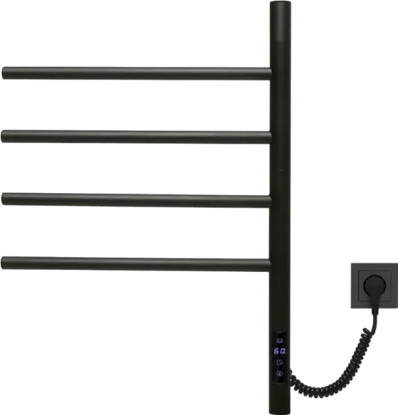 Полотенцесушитель электрический Vincea VTD-1S1CBE черный Sancos — Оригинал
