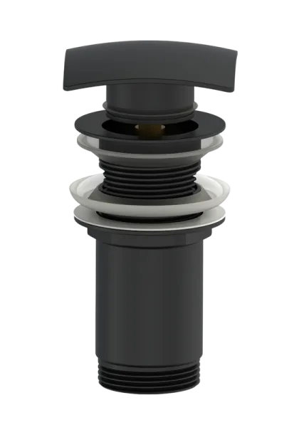 Донный клапан для раковины Wonzon & Woghand WW-88SS08-MB черный матовый Sancos — Оригинал