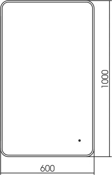 Зеркало Art&Max Siena S 60х100 золото, с LED-подсветкой, 6000К Sancos — официальный сайт
