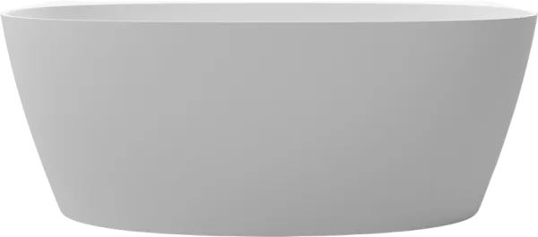 Ванна из искусственного камня WHITECROSS Pearl A 155x80 см, пристенная, матовая белая, овальная, с д Sancos — Оригинал