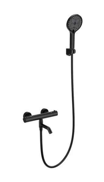 Термостатический смеситель Wonzon & Woghand WW-B2065-A1-MB, для ванны с душем, матовый черный Sancos — Оригинал