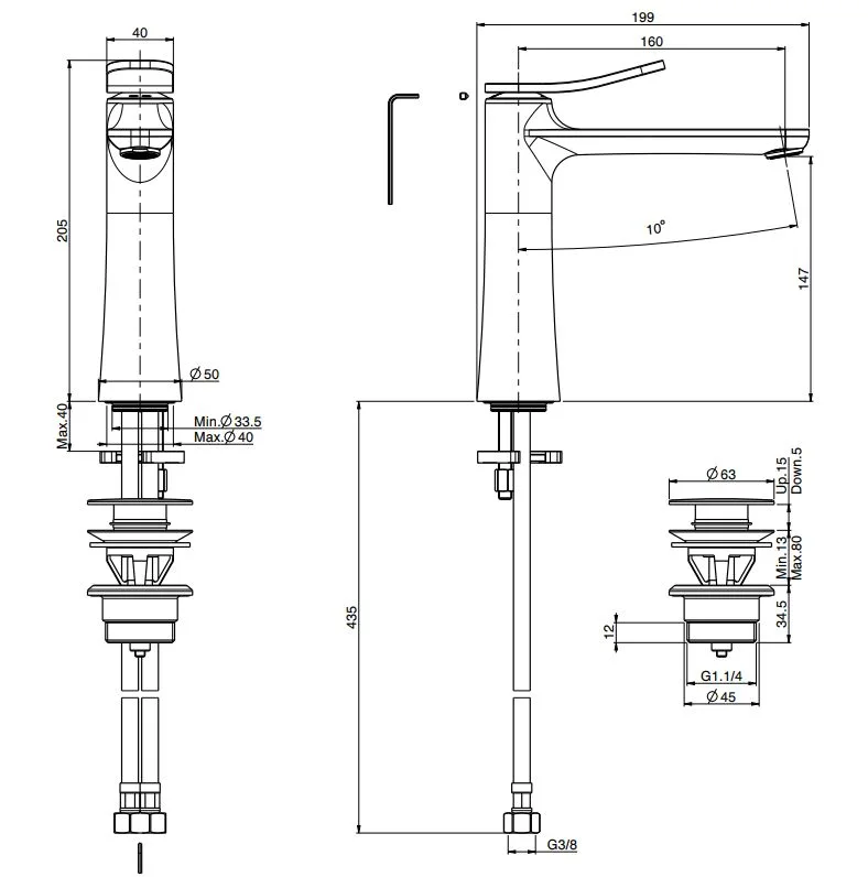 Смеситель для раковины Fima Carlo Frattini Flo F3801LBS белый матовый Sancos — официальный сайт