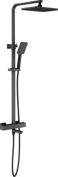 Душевая стойка Timo Tetra-Thermo SX-0169/03, с термостатом, черная Sancos — Оригинал