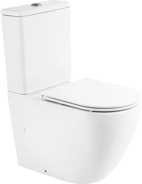 Унитаз-компакт напольный BelBagno Sfera-r BB2141CPR BB870SC с микролифтом, безободковый, глянцевый б Sancos — Оригинал