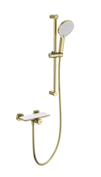 Термостатический смеситель Wonzon & Woghand WW-B2052-A-BG для душа, брашированное золото Sancos — Оригинал