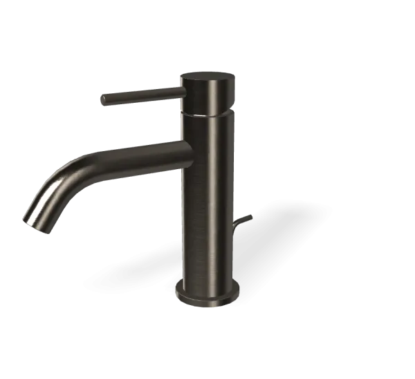 Смеситель для раковины Fima Carlo Frattini Spillo Up F3031XSCS черный хром, brush Sancos — Оригинал