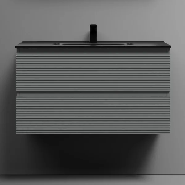Тумба с раковиной Sancos Folk 90 ergraut soft, раковина CN7002MB Sancos — Оригинал
