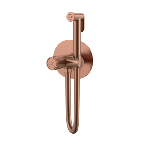 Гигиенический душ Boheme Tech 157-CB со смесителем, С ВНУТРЕННЕЙ ЧАСТЬЮ, copper brushed Sancos — Оригинал