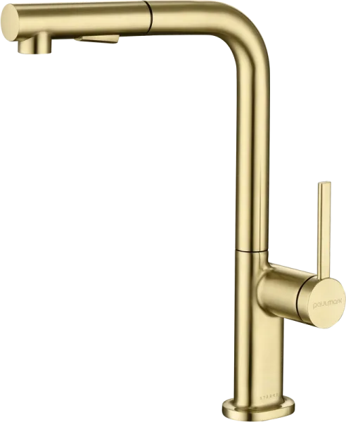 Смеситель для кухни Paulmark Neo Ne214419-SBG светлое брашированное золото Sancos — Оригинал