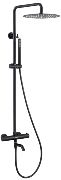 Душевая стойка Berges Kalisto 3R 075022, матовая черная Sancos — Оригинал