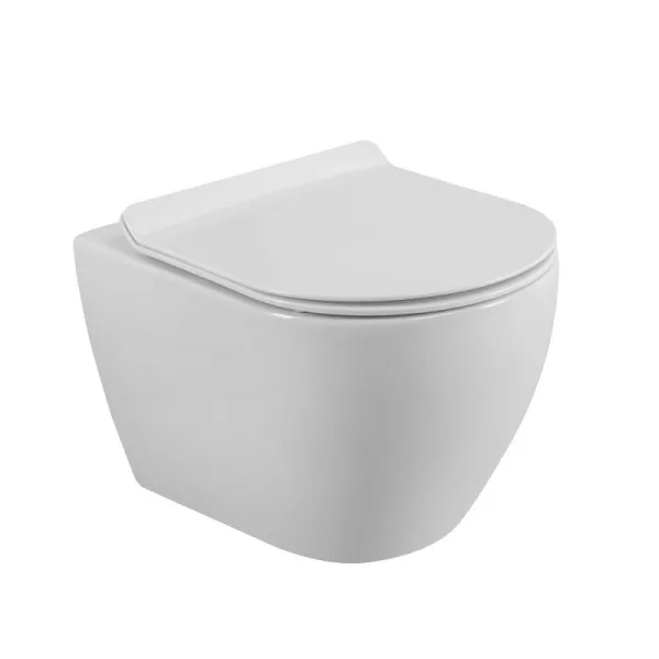 Унитаз подвесной Cezares Stylus CZR-6601-TH-TOR безободковый, сиденье CZR-076-SC с микролифтом Sancos — Оригинал