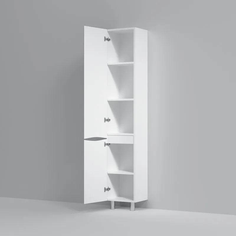 Шкаф-пенал для ванной AM.PM Like 35 L напольный, белый глянец Sancos — официальный сайт