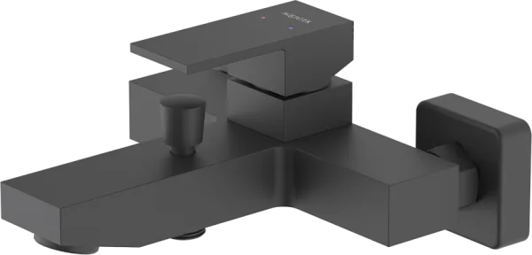 Смеситель для ванны с душем AQUATEK Либра AQ1640MB, матовый черный Sancos — Оригинал
