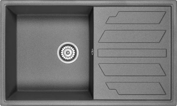 Мойка кухонная Granula 8601, графит Sancos — Оригинал