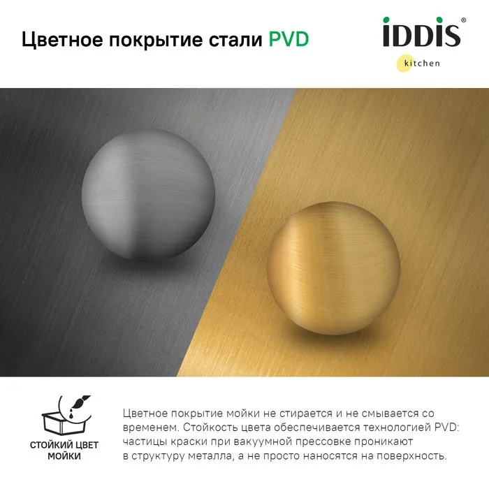 Мойка кухонная IDDIS Edifice EDI54B0i77 Sancos — официальный сайт
