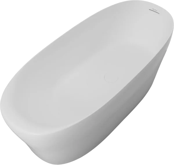 Ванна из искусственного камня Allen Brau Krion Neo XL 180x80 см, отдельностоящая, матовая белая, ова Sancos — Оригинал