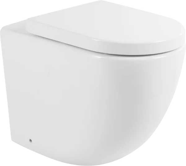 Унитаз приставной напольный BelBagno Sfera-r BB2141CBR сиденье BB105SC с микролифтом, безободковый,  Sancos — Оригинал
