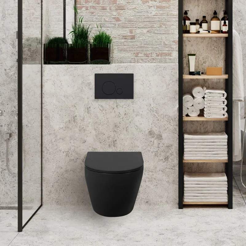 Крышка-сиденье BelBagno Colorato BB062SC-MB матовая черная Sancos — официальный сайт