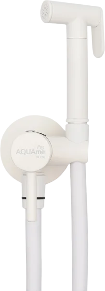 Гигиенический душ AQUAme AQM6020MW со смесителем, С ВНУТРЕННЕЙ ЧАСТЬЮ, matt white Sancos — Оригинал