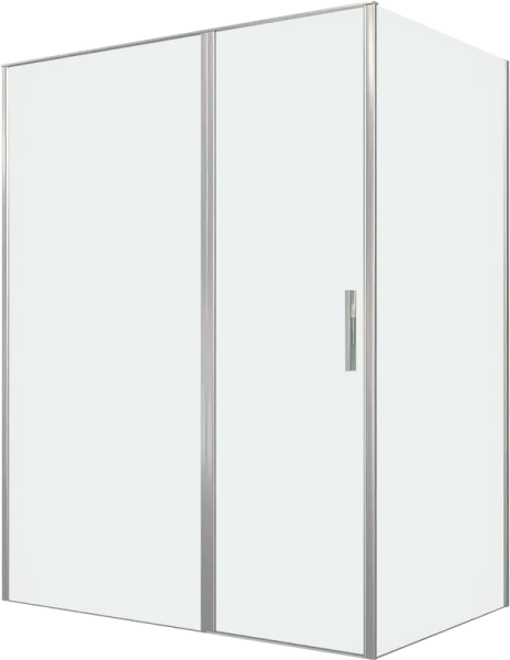 Душевой уголок Allen Brau Priority 160x100, профиль серебро браш, стекло прозрачное Sancos — Оригинал