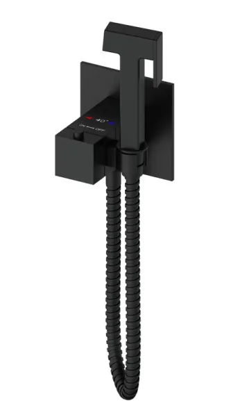 Гигиенический душ Wonzon & Woghand WW-88829910-MB со смесителем, С ВНУТРЕННЕЙ ЧАСТЬЮ, матовый черный Sancos — Оригинал