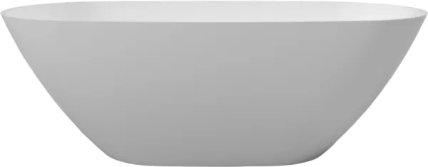 Ванна из искусственного камня WHITECROSS Onyx D 160x75 см, отдельностоящая, белая, овальная, с донны Sancos — Оригинал