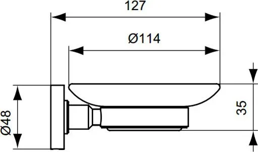 Мыльница Ideal Standard IOM A9122AA матовое стекло Sancos — официальный сайт