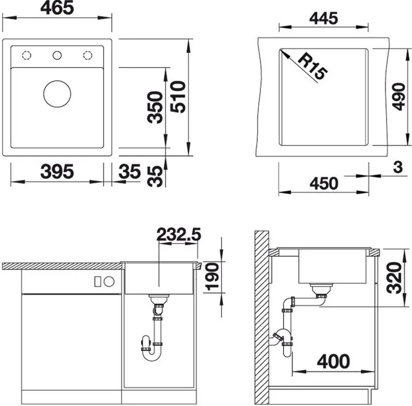 Мойка кухонная Blanco Dalago 45 кофе Sancos — официальный сайт