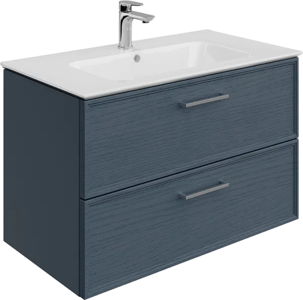 Тумба под раковину без столешницы KERAMA MARAZZI Piano Classic 85 подвесная, ясень синий матовый Sancos — Оригинал