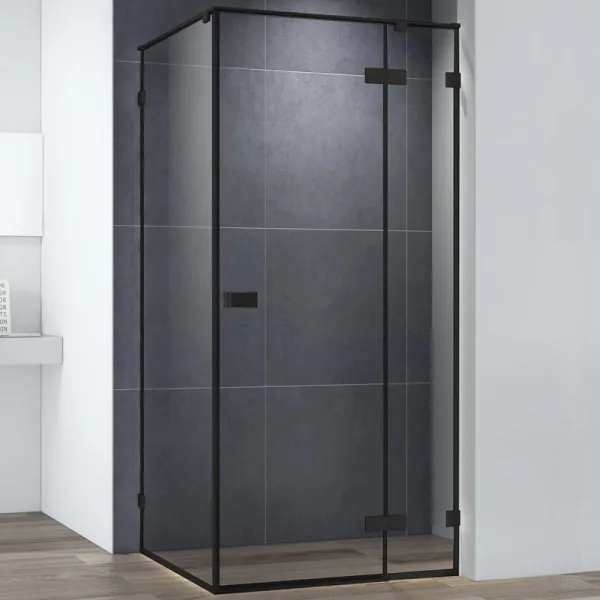 Душевой уголок Cezares Bellagio BELLAGIO-A-1-100-C-NERO 100х100, черный Sancos — Оригинал
