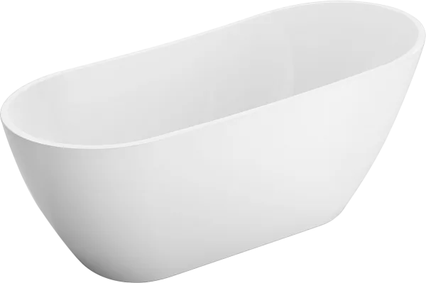 Акриловая ванна BelBagno BB704 170x80 см, отдельностоящая, белая, овальная, на ножках Sancos — Оригинал
