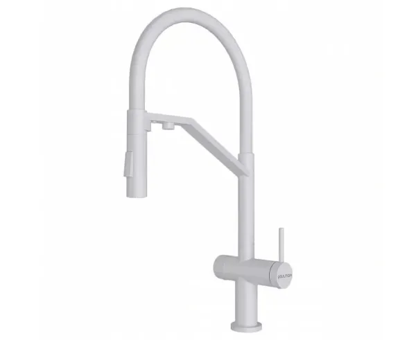 Смеситель для кухни Paulmark Zender Ze213155-WH, белый матовый Sancos — Оригинал