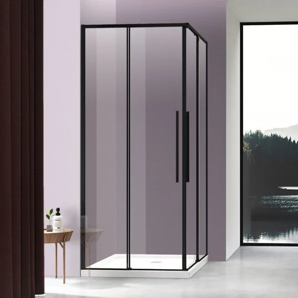 Душевой уголок Vincea Slim-N VSS-4SN900CLB 90x90, профиль черный Sancos — Оригинал