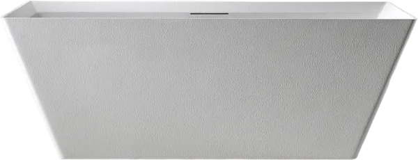 Ванна из искусственного камня Abber Berlin 170x75 см, отдельностоящая, матовая белая, со сливом-пере Sancos — Оригинал