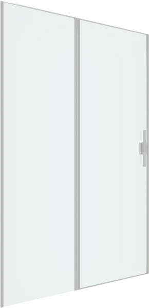 Душевая дверь в нишу Allen Brau Priority 3.31032.BA 120 см, профиль серебро браш, стекло прозрачное  Sancos — Оригинал