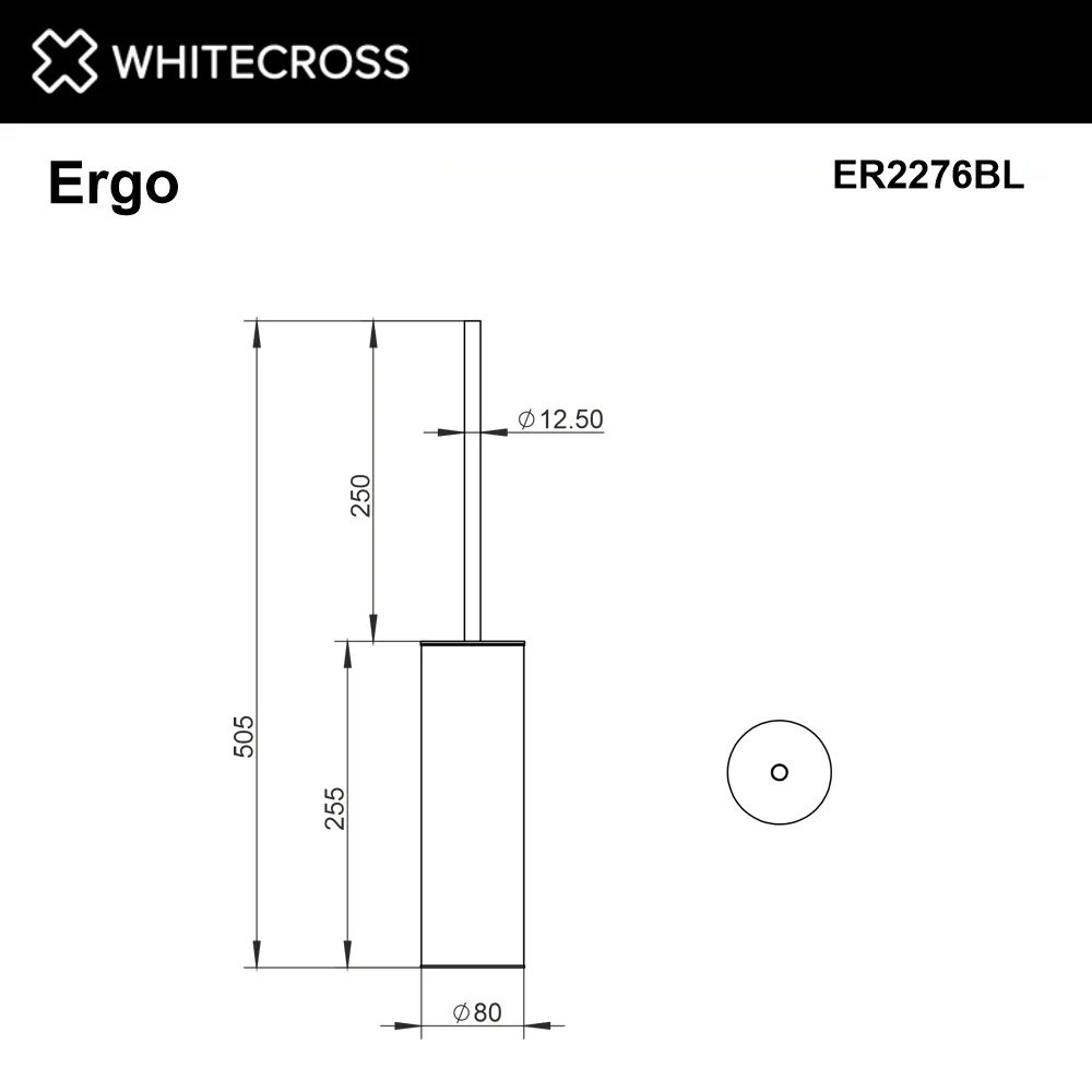 Ершик WHITECROSS Ergo ER2276BL напольный, черный матовый Sancos — официальный сайт