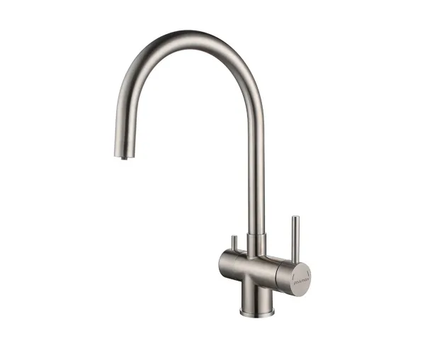 Смеситель для кухни Paulmark Heller He213218-BS брашированная сталь Sancos — Оригинал