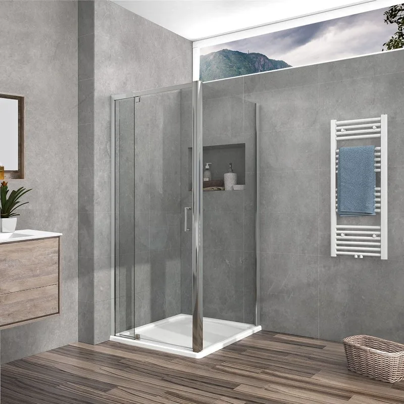 Душевой уголок Vincea Intra VSR-1I809080CL 90x80 см, профиль хром, стекло прозрачное Sancos — официальный сайт