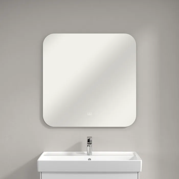 Зеркало Villeroy & Boch More to See Lite A4628000 80х80 с LED-подсветкой, 6500 K Sancos — официальный сайт