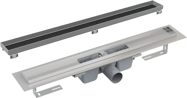 Душевой трап (лоток) AlcaPlast APZ1 APZ6S 850, с опорами, с решеткой FLOOR-850 85 см, под плитку Sancos — Оригинал