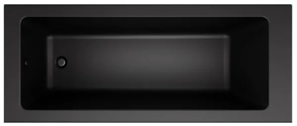 Акриловая ванна AM.PM Gem S W93A-170-070B-A без опоры 170x70 см, встраиваемая, черная Sancos — Оригинал