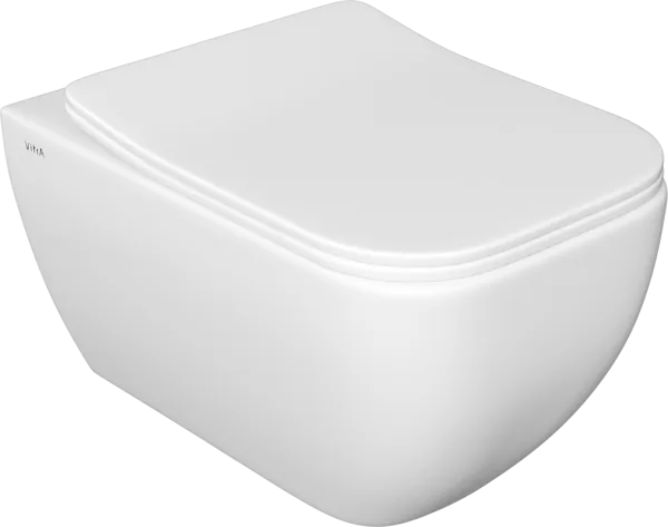 Унитаз подвесной VitrA Shift 7742B003-0075 339 с микролифтом, безободковый, глянцевый белый Sancos — Оригинал